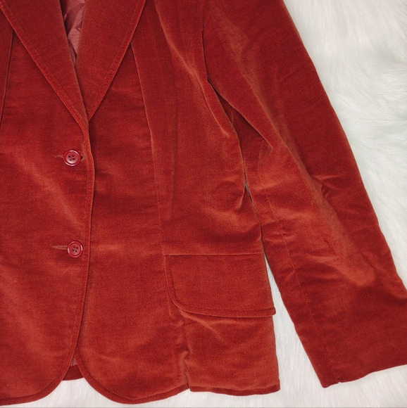 Vintage MJ Concepts in Sportswear 70's Burgundy Blazer - Picture 5 of 12
